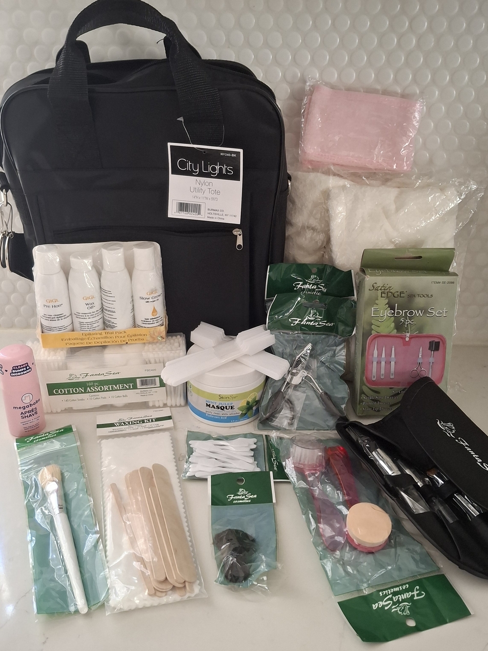 Esthetician Cosmetology Student Beauty Bundle - 15+ Pcs NEW Lot & Tote